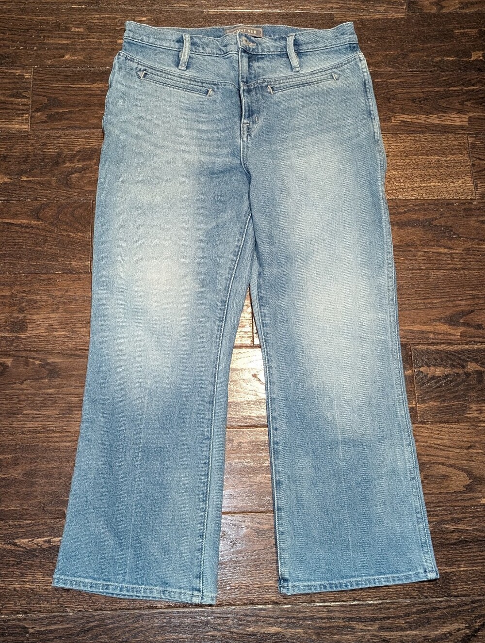 J. Crew Point Sur 11" Kick Out Crop Wide Legged Jeans